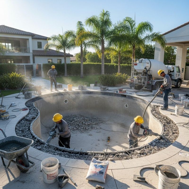 Local Pool Construction pros at work